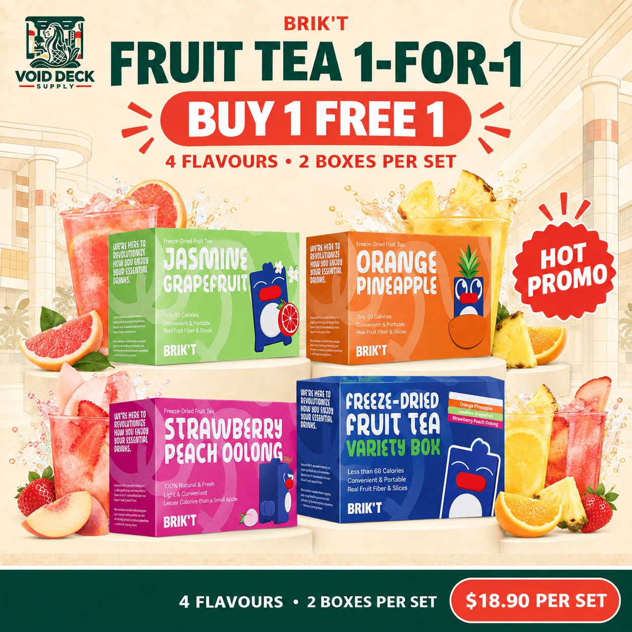 Brik't Fruit Tea · Mix & Match range