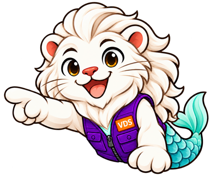 Vee, the Void Deck Supply mascot